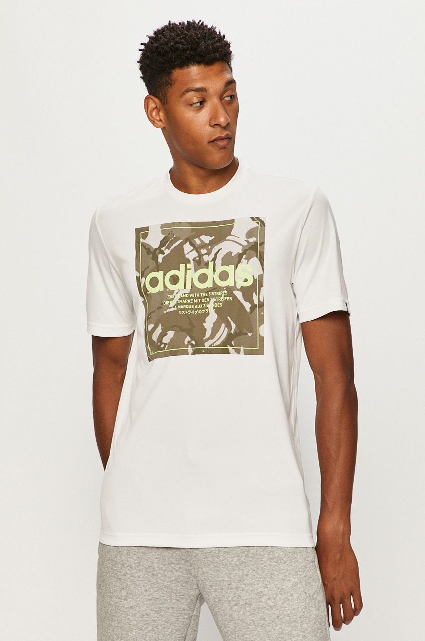 adidas - T-shirt biały GD5875