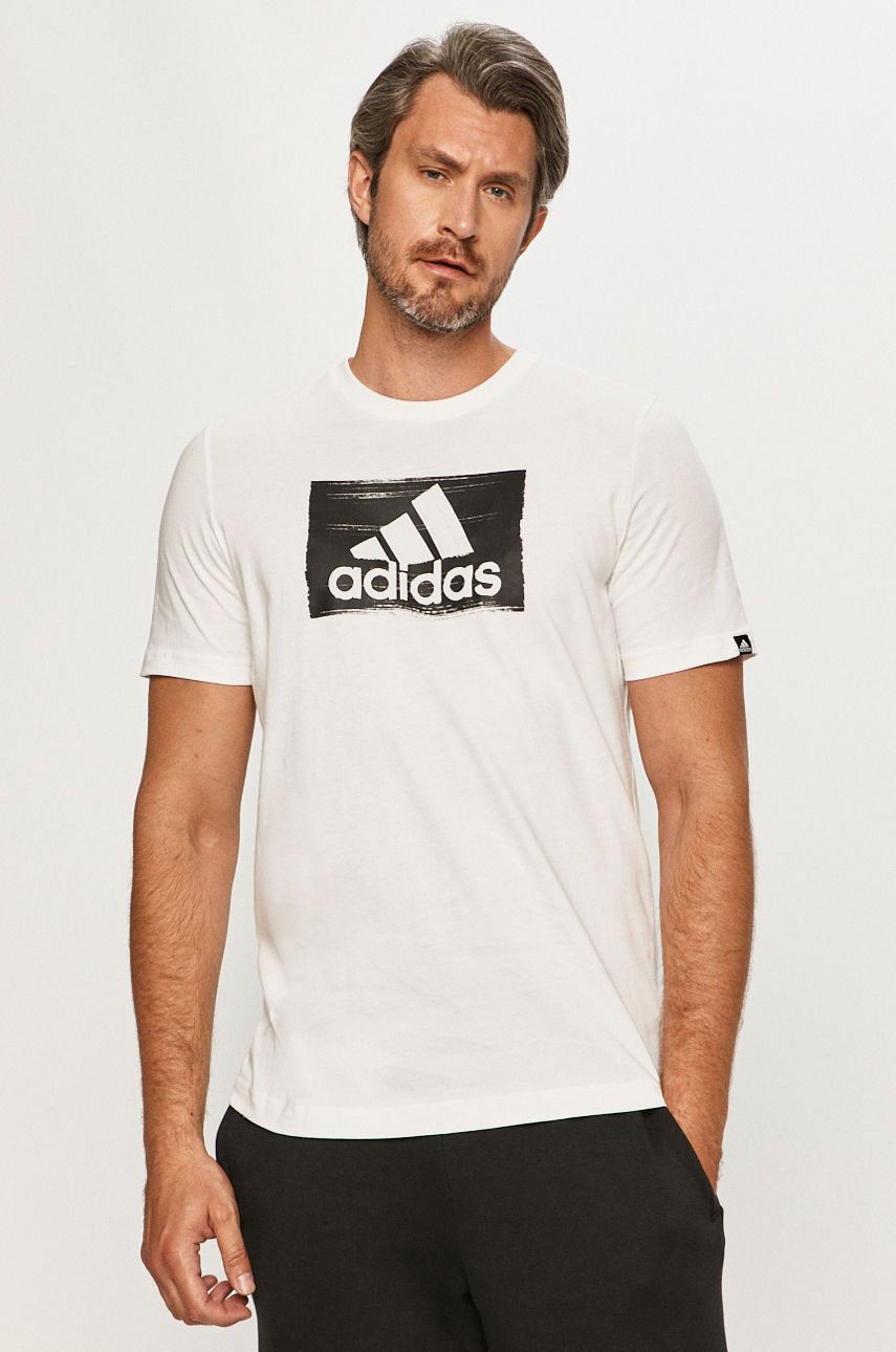 adidas - T-shirt biały GD5894