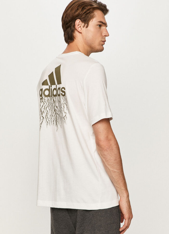 adidas - T-shirt biały GD5895