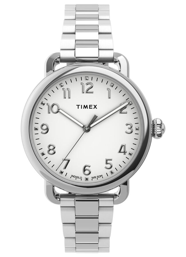 Timex - Zegarek TW2U13700 srebrny TW2U13700