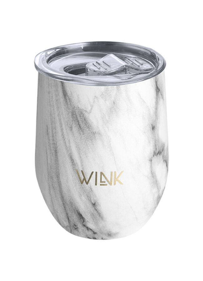 Wink Bottle - Kubek termiczny TUMBLER BIANCO jasny szary T.00012BIANCO