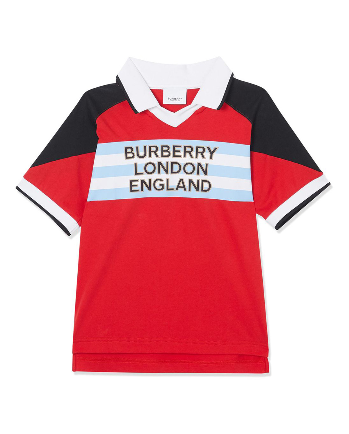BURBERRY CHILDREN - Koszulka polo z logo 3-14 lat 8025300