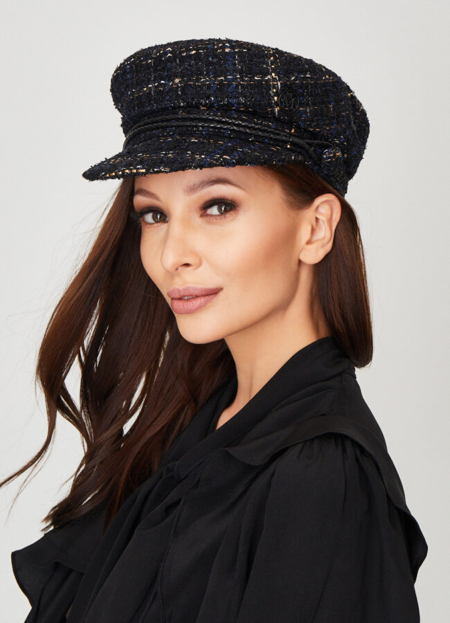 MAISON MICHEL PARIS - Czarna czapka New Abby 2213043001