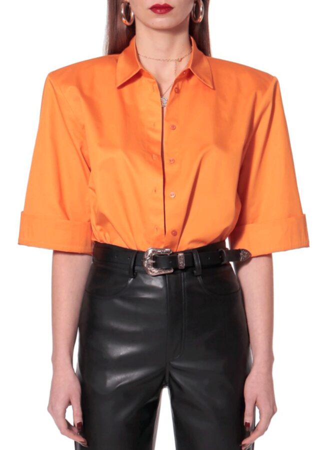 AGGI - Pomarańczowa koszula oversize Demi 1862DEMI