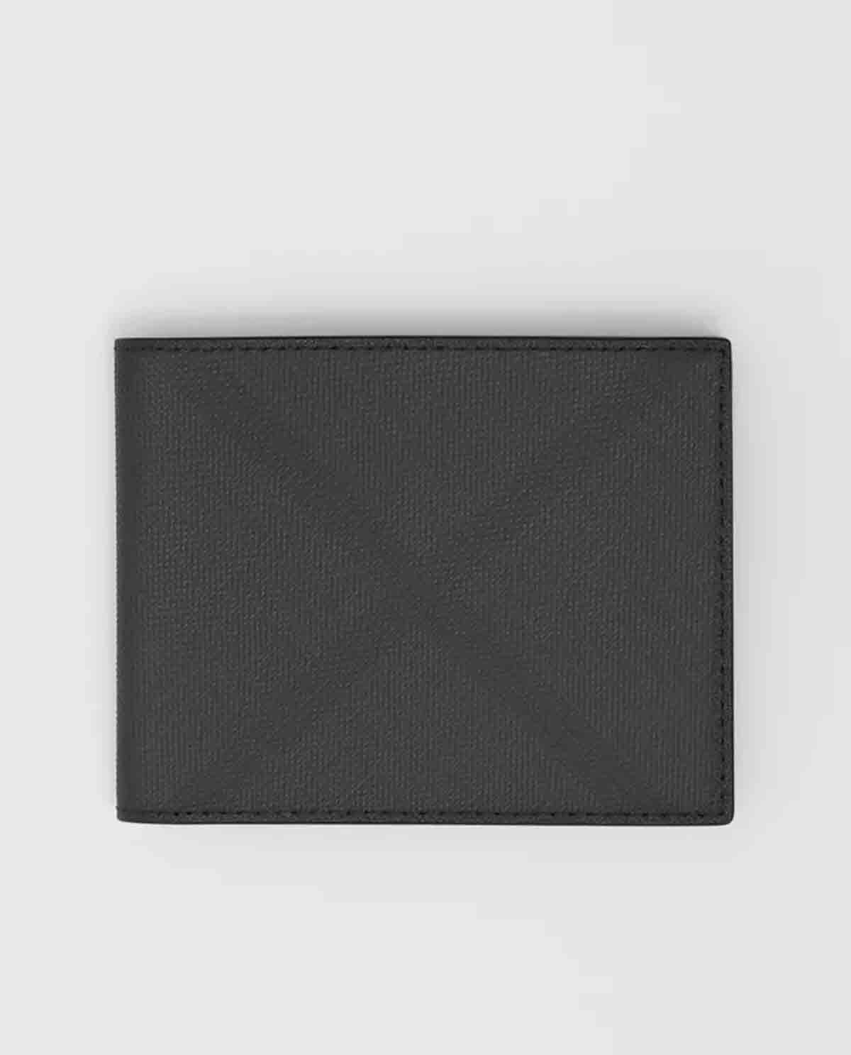 BURBERRY - Czarny portfel w kratkę M8017467