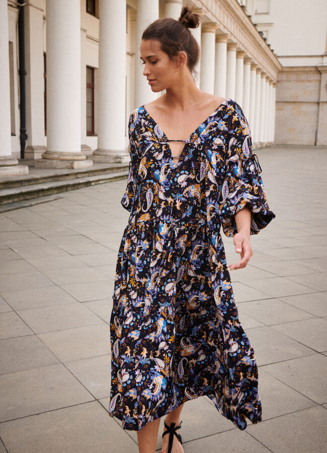 BY CABO - Sukienka Mykonos ze wzorem paisley MYKONOS