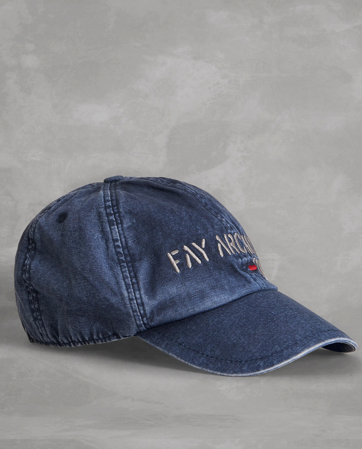 FAY - Jeansowa czapka z daszkiem N7MF342106TRR3U809