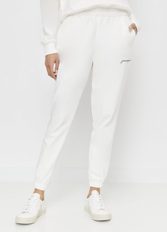JENESEQUA - Białe spodnie dresowe JE2021TR2