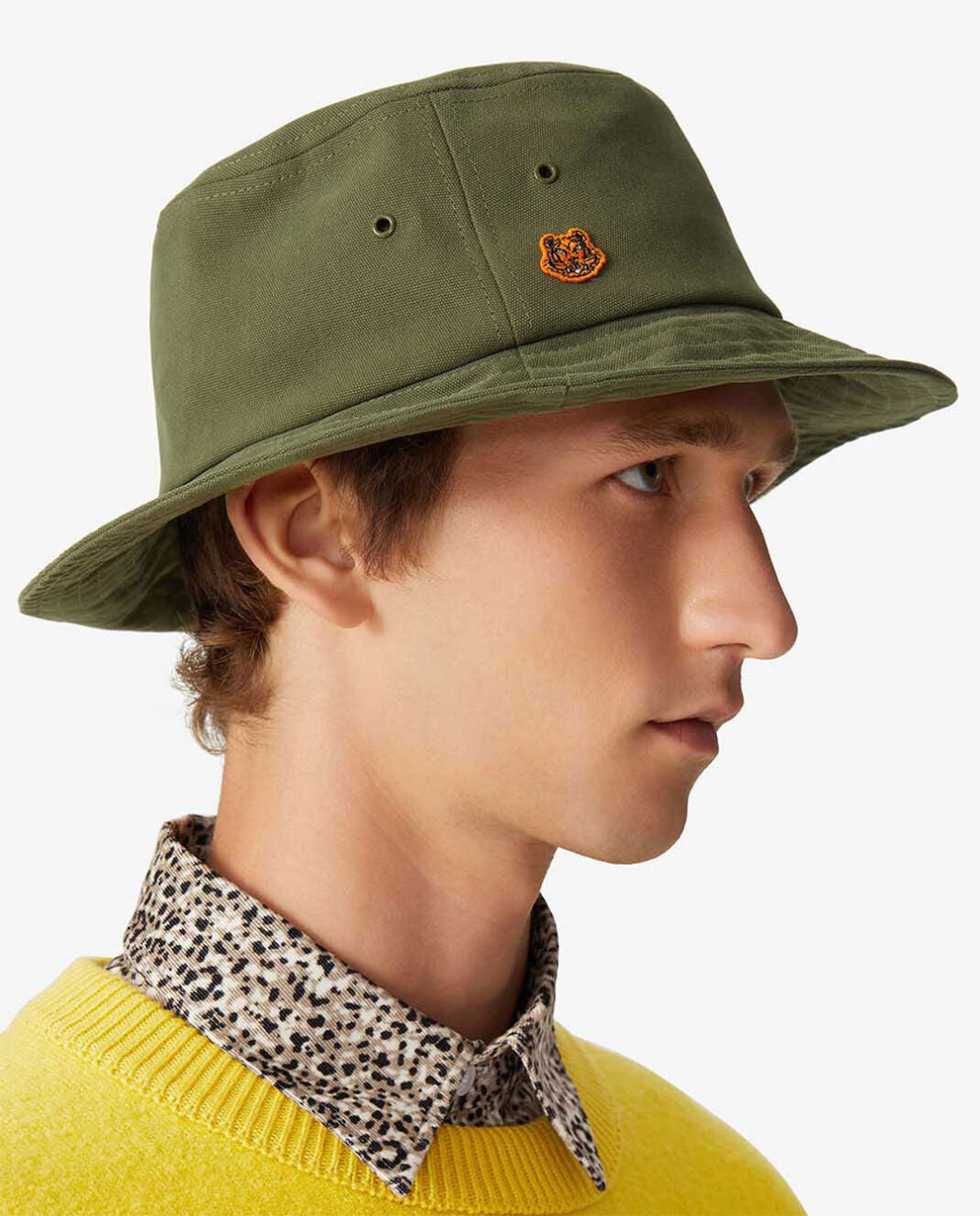 KENZO - Bawełniany kapelusz Tiger Crest PFB55AC404F34