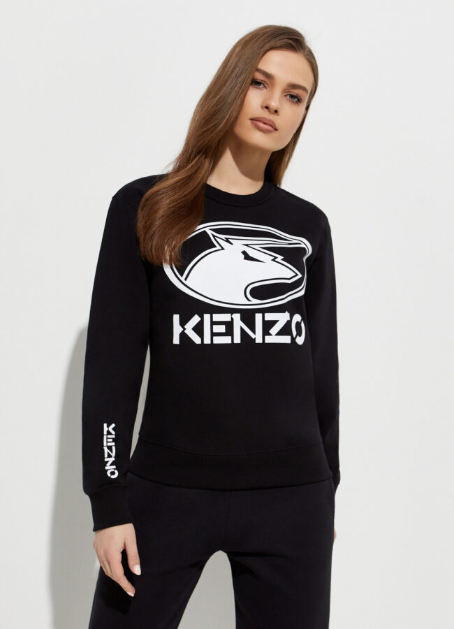 KENZO - Czarna bluza "Kenzo Ox" PFB52SW8924MO