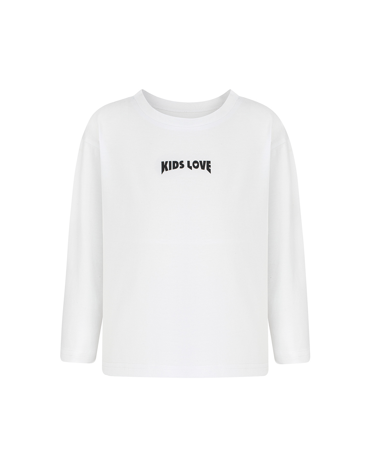KIDS LOVE - Biała koszulka z logo Menfi MENFI T-S LONG