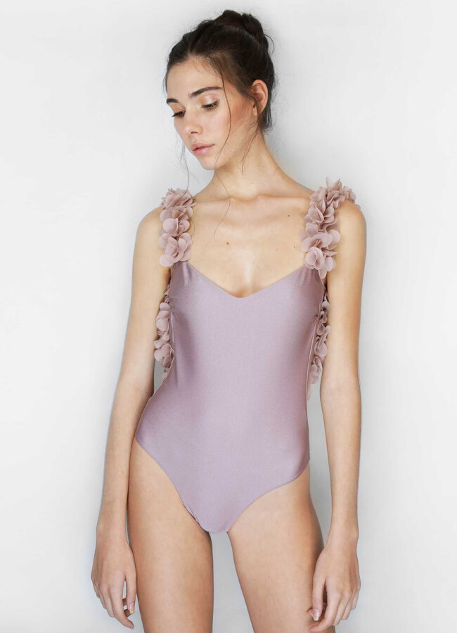 LA REVECHE - Fioletowy strój kąpielowy Amira AMIRA