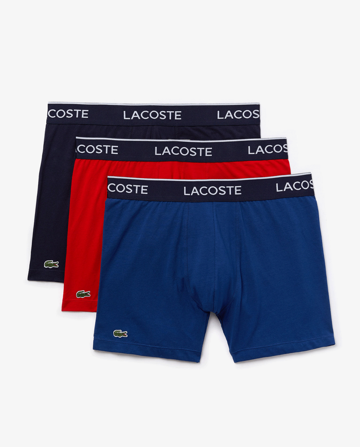 LACOSTE - 3-pack kolorowych bokserek z bawełny 6H3420