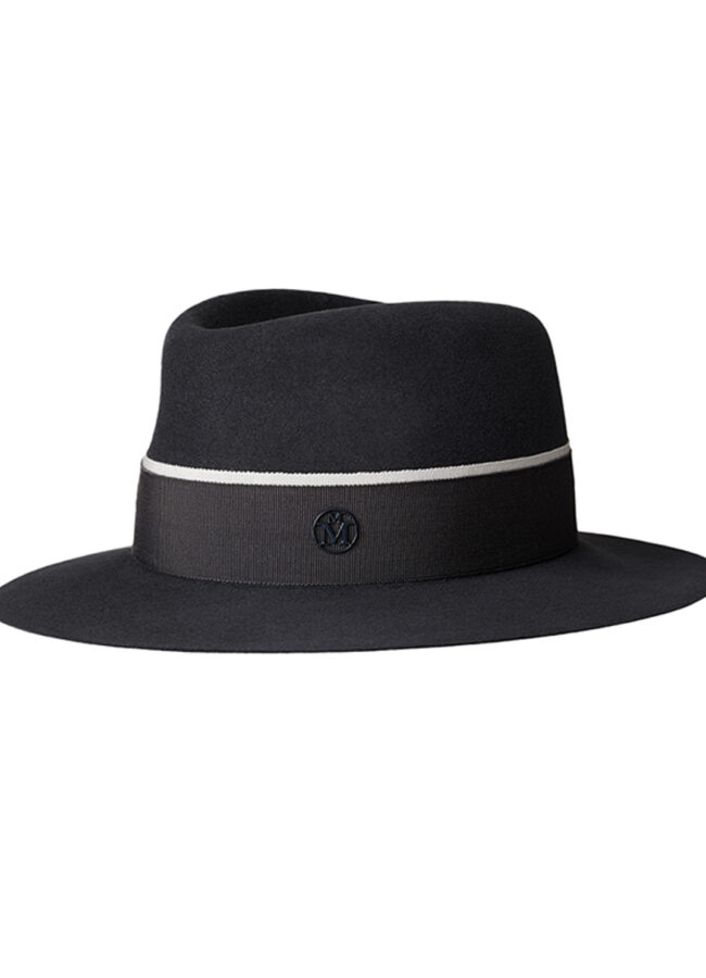 MAISON MICHEL PARIS - Czarny kapelusz Andre 1003093003