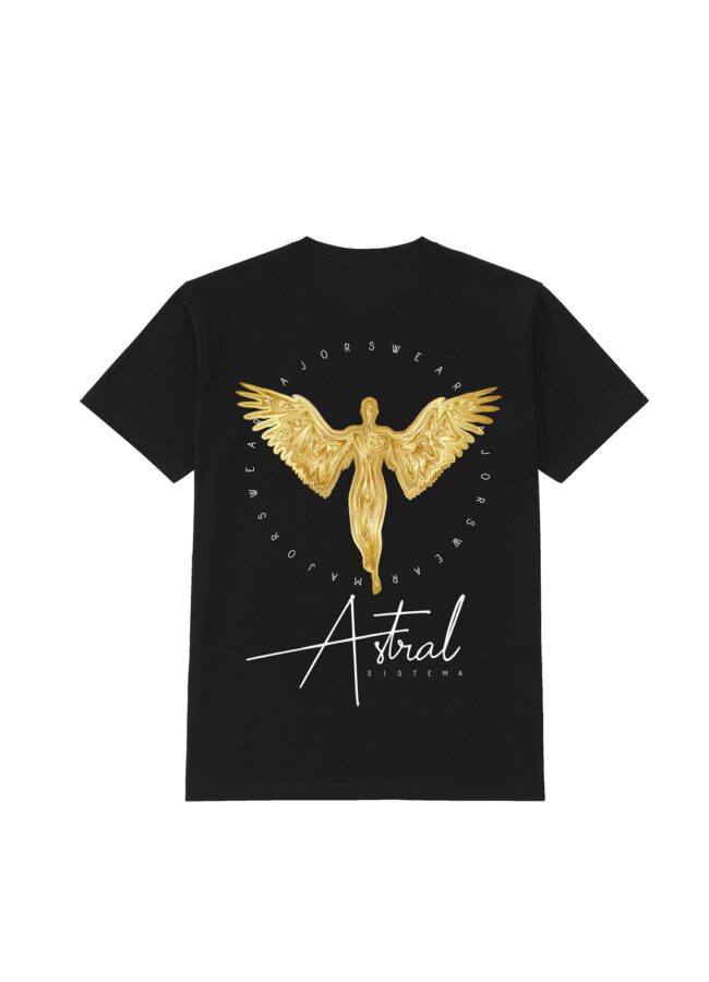 MAJORS - T-shirt ze złotym nadrukiem Golden Angel GOLDENANGELTS
