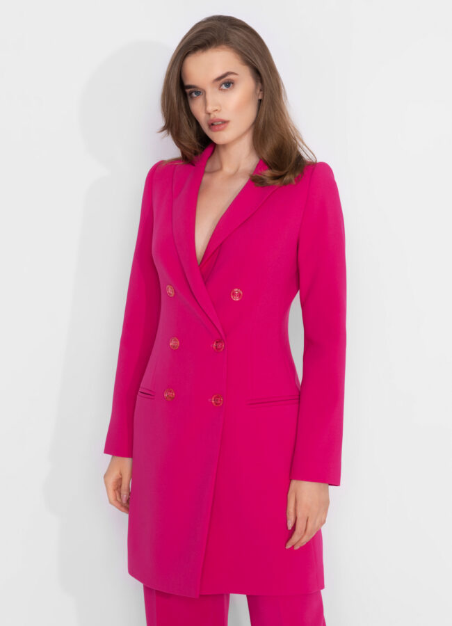 MARLU - Różowa sukienka marynarkowa GRETA-DRESS-NEW