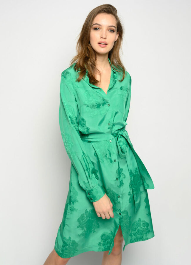 PINKO - Zielona sukienka Alicia 1G160J8405