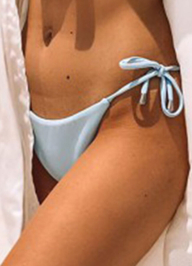 SUSAN SWIMWEAR - Dół od bikini Baby Blue BOW-BOTTOM
