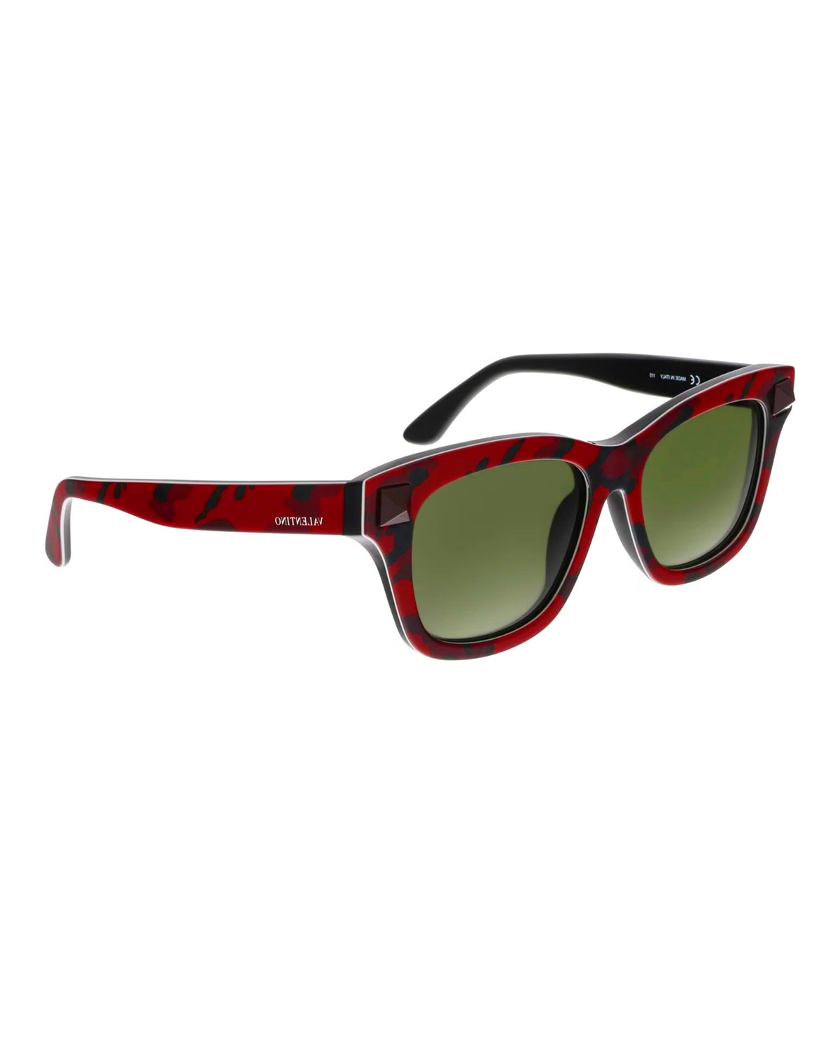 VALENTINO - Czerwone okulary przeciwsłoneczne Camouflage V670SC FW15